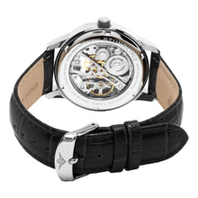 Load image into Gallery viewer, Stuhrling Legacy 977 Mechanical Semi-Skeletonized Silver Tone Case Men&#39;s Watch