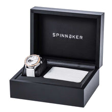 Load image into Gallery viewer, Spinnaker Sorrento Automatic White Dial White Leather Strap Men&#39;s Watch