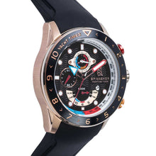 Load image into Gallery viewer, Spinnaker Amalfi Black Dial Black Silicon Strap Chronograph Men&#39;s Watch