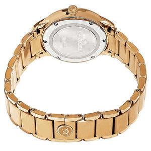 Alexander Mens Quartz Watch with Rose Gold Tone Stainless Steel Case on Rose Gold Tone Stainless Steel Bracelet, Silver-patterned Dial