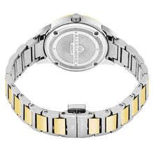 Load image into Gallery viewer, Alexander Ladies Quartz Moonphase Date Watch with Yellow Gold Tone Stainless Steel Case on Yellow Gold Tone Stainless Steel and Stainless Steel Bracelet, Silver Dial