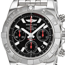 Load image into Gallery viewer, Breitling Men&#39;s Chronomat 41 Black Dial Chronograph Swiss Automatic Watch