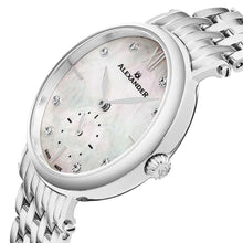 Load image into Gallery viewer, Alexander Roxana Diamond White Mother of Pearl Dial Silver Tone Women&#39;s Watch