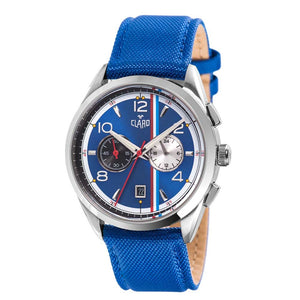 Claro Men's Speed Star Blue Quartz Chronograph