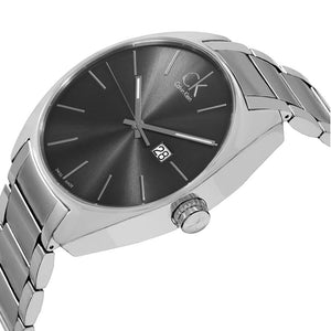 Calvin-Klein Men's Exchange Grey Dial Stainless Steel Watch