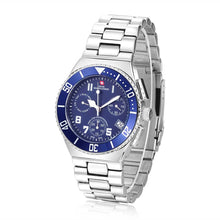 Load image into Gallery viewer, Swiss-Mountaineer Men&#39;s Pointe Sud de Moming Blue Dial Chronograph Watch