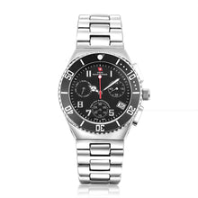 Load image into Gallery viewer, Swiss-Mountaineer Men&#39;s Pointe Sud de Moming Black Dial Chronograph Watch