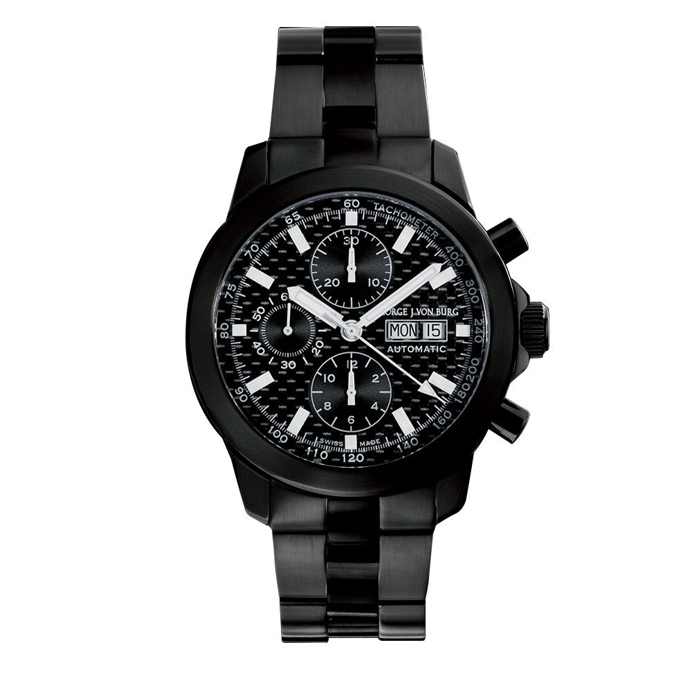 MGJVB Men's Sport II BLBC Stainless Steel Automatic Chronograph Watch