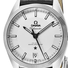 Load image into Gallery viewer, Omega Men&#39;s Constellation Globemaster Grey Leather Strap Swiss Automatic Watch