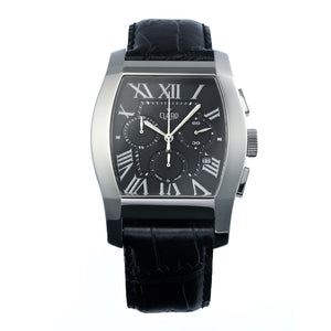 Claro Men's Classic Black Quartz Chronograph Watch