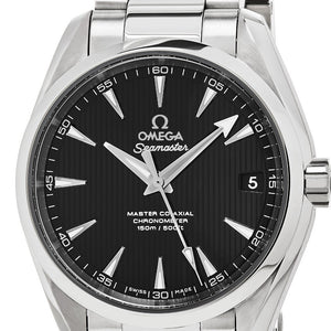 Omega Men's Seamaster AquaTerra 150M Omega Master Co-Axial Black Dial Automatic Watch