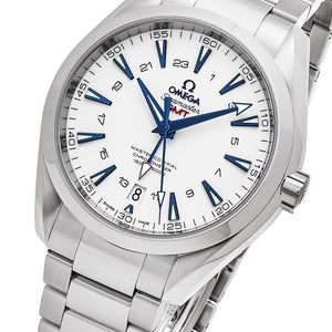Omega Men's Seamaster AquaTerra 150M White Dial GMT Automatic Watch