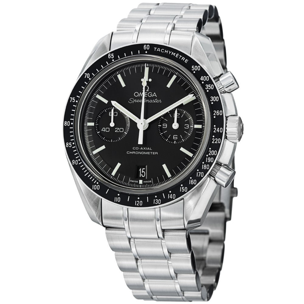 Buy Omega Men s Speedmaster Moonwatch Black Dial Watch Online