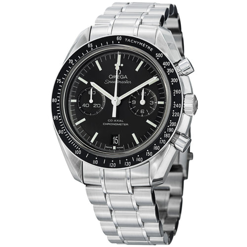Omega Men's Speedmaster Moonwatch Black Dial Stainless Steel Watch