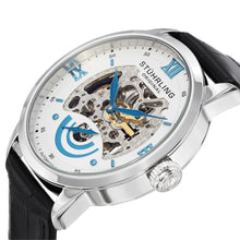 Load image into Gallery viewer, Stuhrling Executive II Automatic White Dial Leather Strap Men&#39;s Watch