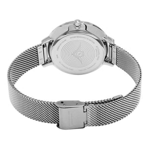 Stuhrling Symphony 589 Quartz Silver Tone Mesh Bracelet Women's Watch