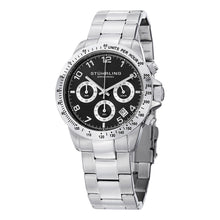 Load image into Gallery viewer, Stuhrling Concorso 665B Quartz Chronograph Black Dial Men&#39;s Watch