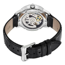 Load image into Gallery viewer, Stuhrling Memoire Automatic Black Mother-of-Pearl Dial Black Leather Strap Women&#39;s Watch