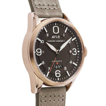 Load image into Gallery viewer, AVI-8 Hawker Harrier II Automatic Brown Leather Strap Men&#39;s Watch