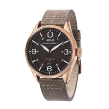 Load image into Gallery viewer, AVI-8 Hawker Harrier II Automatic Brown Leather Strap Men&#39;s Watch
