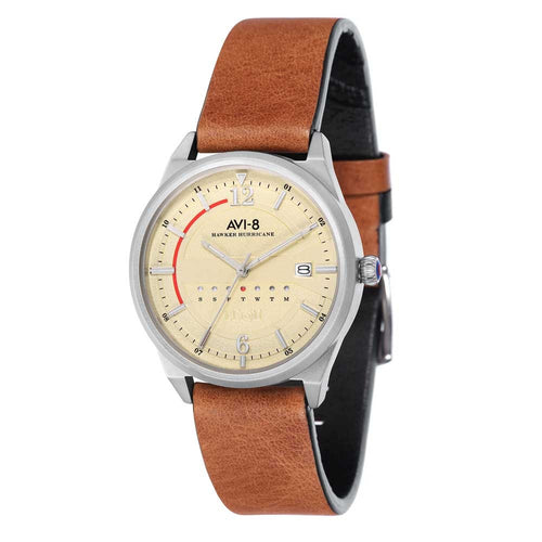 AVI-8 Hawker Hurricane Quartz Cream Dial Men's Watch