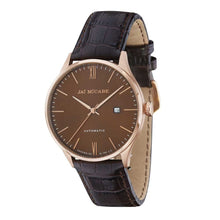 Load image into Gallery viewer, James-McCabe London Automatic Brown Dial Rose Gold Tone Men&#39;s Watch