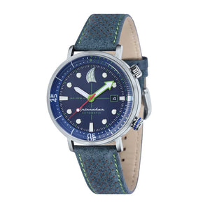 Spinnaker Tavolara Automatic Blue Dial Leather Strap and Nato Strap Men's Watch