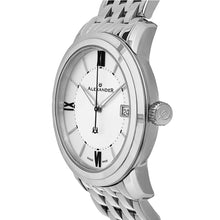 Load image into Gallery viewer, Alexander Mens Quartz Watch with Stainless Steel Case on Stainless Steel Bracelet, Silver Dial