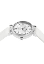 Load image into Gallery viewer, Alexander Olympias Swiss Quartz Stainless Steel Case White Satin Strap Women&#39;s Watch