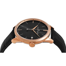 Load image into Gallery viewer, Alexander Sophisticate Swiss Quartz Rose Tone Case Leather Strap Men&#39;s Watch