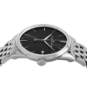 Alexander Sophisticate Swiss Quartz Silver Tone Bracelet Men's Watch