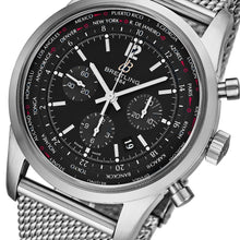 Load image into Gallery viewer, Breitling Men&#39;s TransOcean Black Dial Unitime Chronograph Swiss Automatic Watch