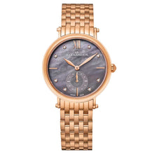 Load image into Gallery viewer, Alexander Roxana Diamond Black Mother of Pearl Dial Rose Gold Tone Women&#39;s Watch