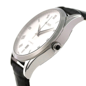 Balmain Men's Classic R Grande White Dial Leather Strap Automatic Watch