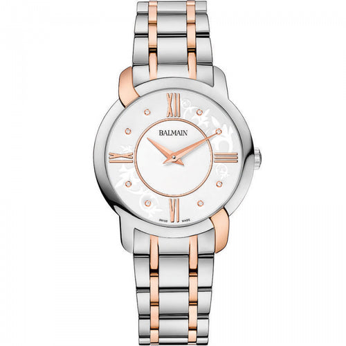 Balmain Women's Ivoiria White Dial Two Tone Quartz Watch