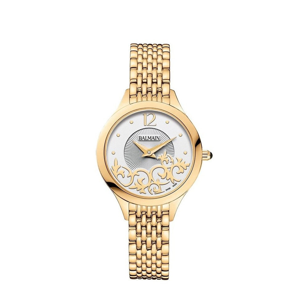 Balmain Women's Balmain De Balmain II Mini Arabseque Dial Gold Stainless Steel Quartz Watch