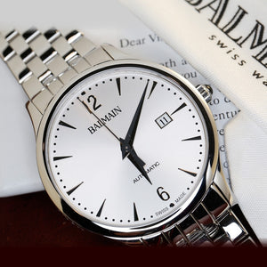 Balmain Men's Classic R Gent Silver Dial Stainless Steel Automatic Watch