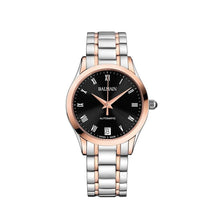 Load image into Gallery viewer, Balmain Women&#39;s Classic R Granda Black Dial Dual Tone Stainless Steel Automatic Watch