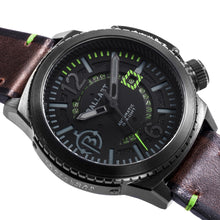 Load image into Gallery viewer, Ballast Trafalgar Automatic Black Dial Green Stitching Men&#39;s Watch