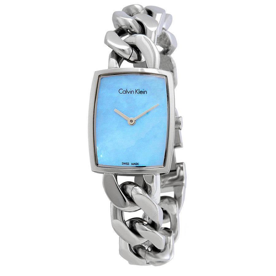 Calvin-Klein Amaze Blue Mother of Pearl Dial Ladies Watch
