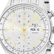 Load image into Gallery viewer, Ball Men&#39;s Trainmaster Pulsemeter II Silver Dial Chronograph Swiss Automatic Watch