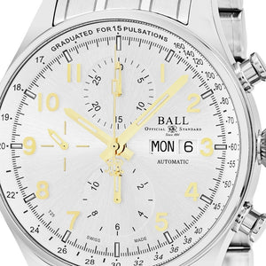 Ball Men's Trainmaster Pulsemeter II Silver Dial Chronograph Swiss Automatic Watch