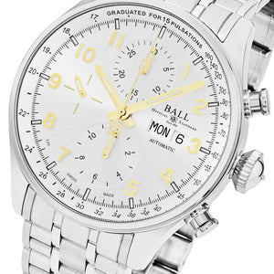 Ball Men's Trainmaster Pulsemeter II Silver Dial Chronograph Swiss Automatic Watch