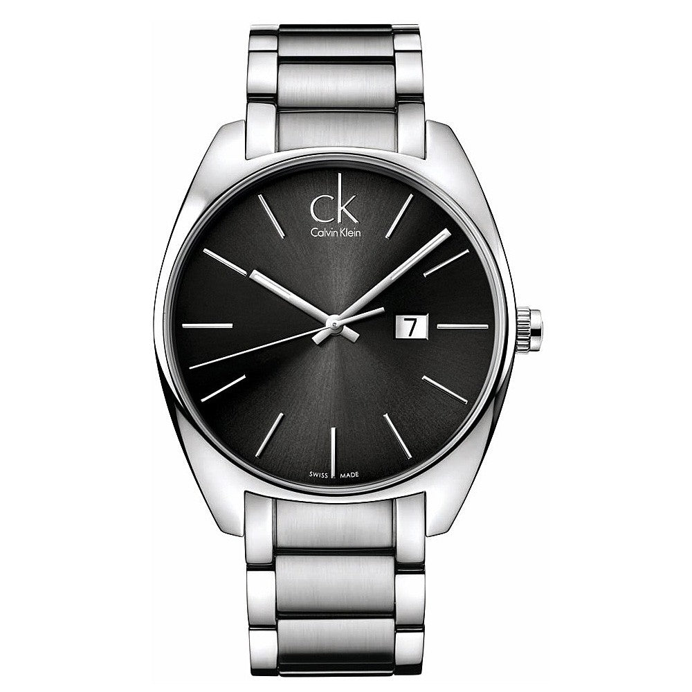 Calvin-Klein Men's Exchange Grey Dial Stainless Steel Watch