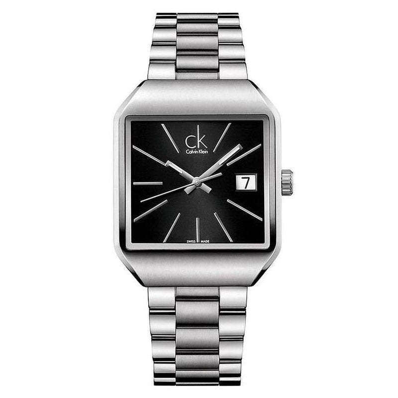 Calvin-Klein Gentle Black Dial Stainless Steel Men's Watch