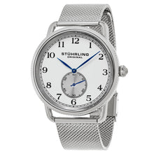 Load image into Gallery viewer, Stuhrling Classique 207M Stainless Steel Mesh Band White Dial Men&#39;s Watch
