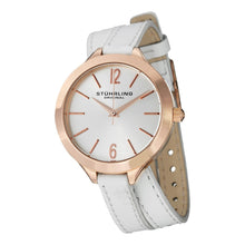 Load image into Gallery viewer, Stuhrling Deauville Sport Rose Stainless Steel Leather Strap Women&#39;s Watch