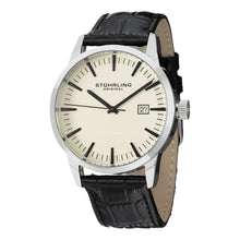 Load image into Gallery viewer, Stuhrling Ascot 42 Ivory Dial Men&#39;s Watch