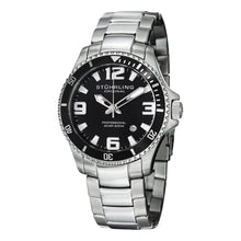 Load image into Gallery viewer, Stuhrling Regatta Champion Black Dial Stainless Steel Men&#39;s Watch
