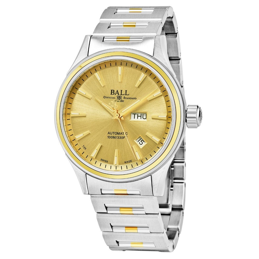 Ball Men's Fireman Gold Dial Swiss Automatic Watch